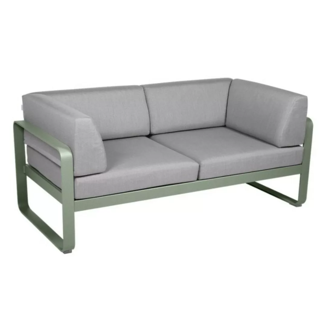 Bellevie 2-Sitzer Club Sofa 82 Kaktus 79 Flanellgrau günstig online kaufen