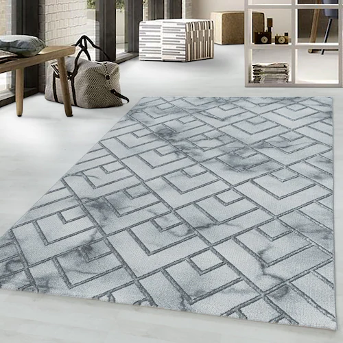 Ayyildiz Teppiche Teppich »NAXOS 3813«, rechteckig, 12 mm Höhe, Läufer, Woh günstig online kaufen