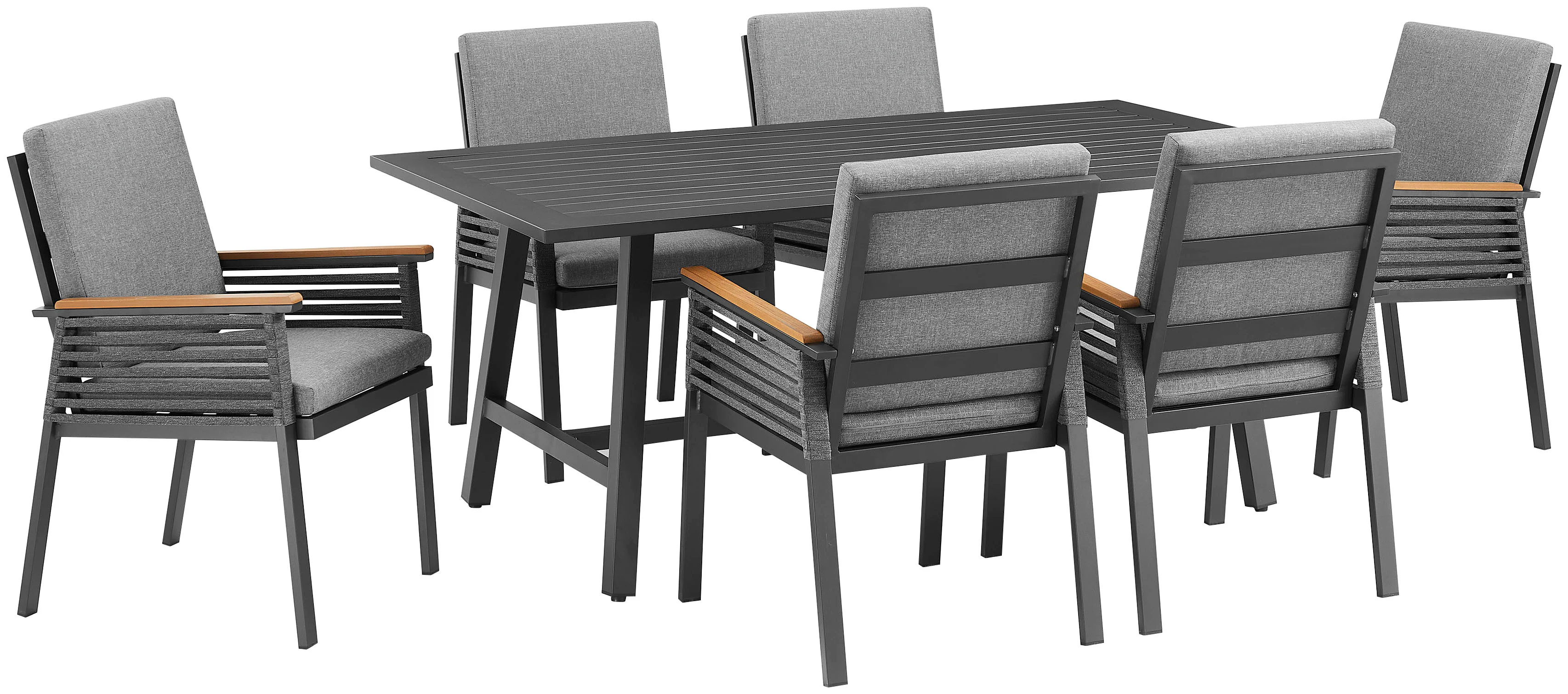 KONIFERA Garten-Essgruppe "Edessa", (Set, 19 tlg., 6x Sessel, 1x Tisch 180x günstig online kaufen