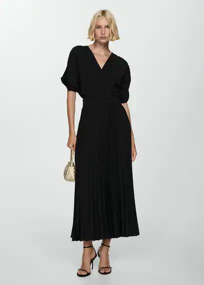 Ausgestelltes Plissée-Kleid günstig online kaufen
