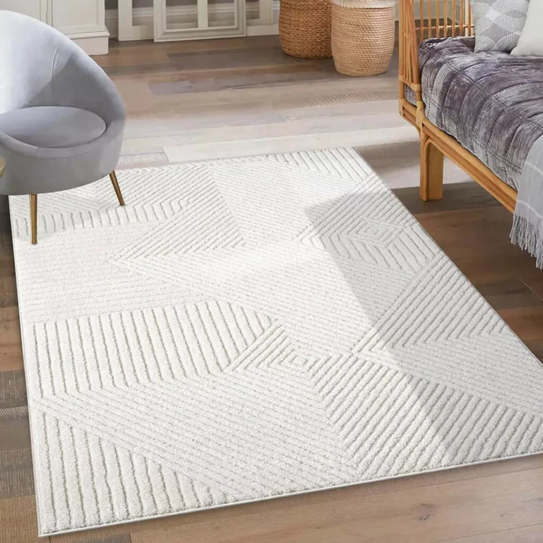 Carpet City Teppich »LOUNGE 0632«, rechteckig, Kurzflor-Teppich Modern, Hoc günstig online kaufen