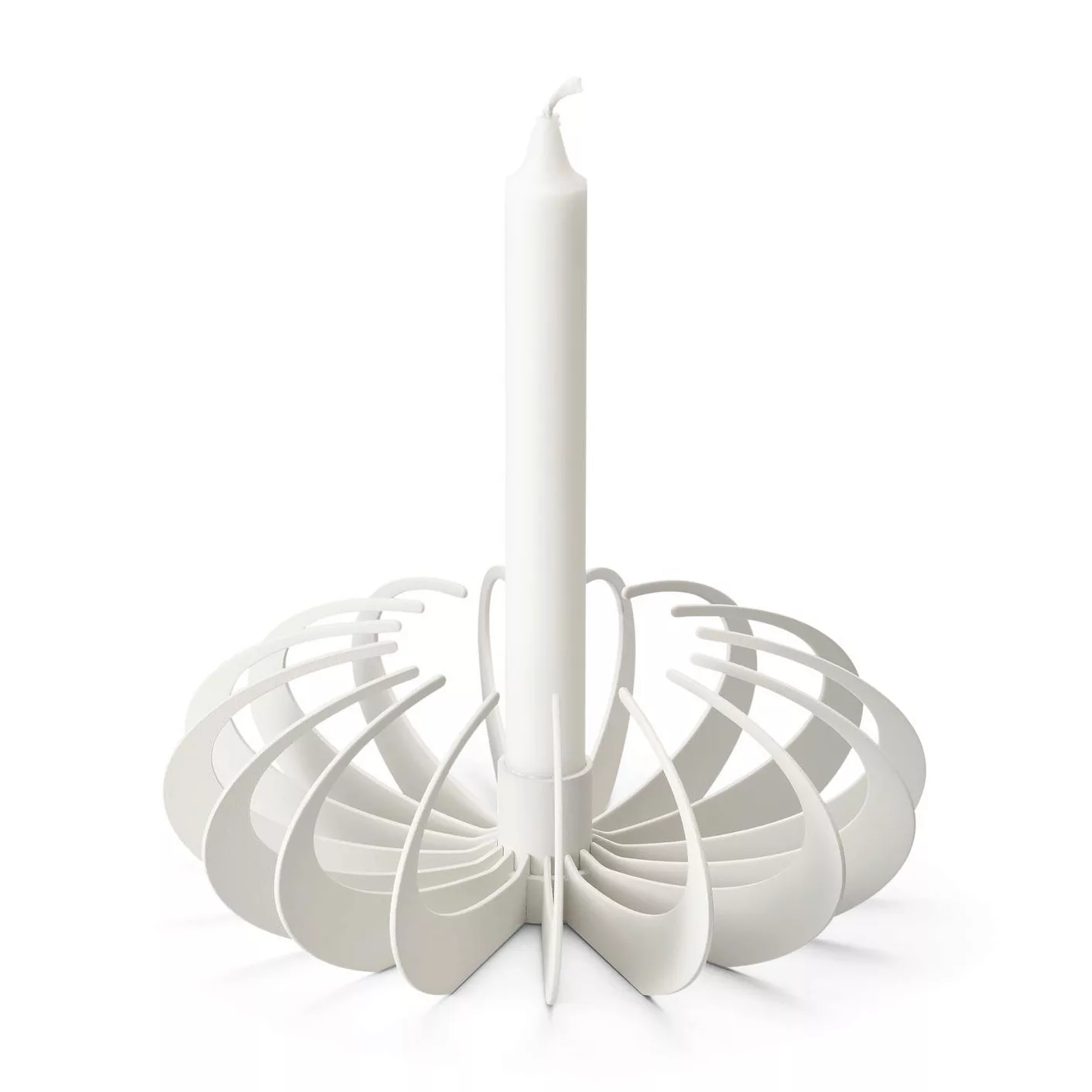 DesignHouseStockholm - Shadow Kerzenhalter - weiß/H x Ø 8x20.9cm günstig online kaufen