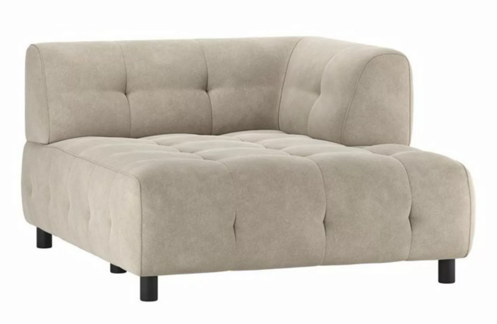 WOOOD Sofa Louis Chaiselongue aus gewebten Stoff Rechts günstig online kaufen