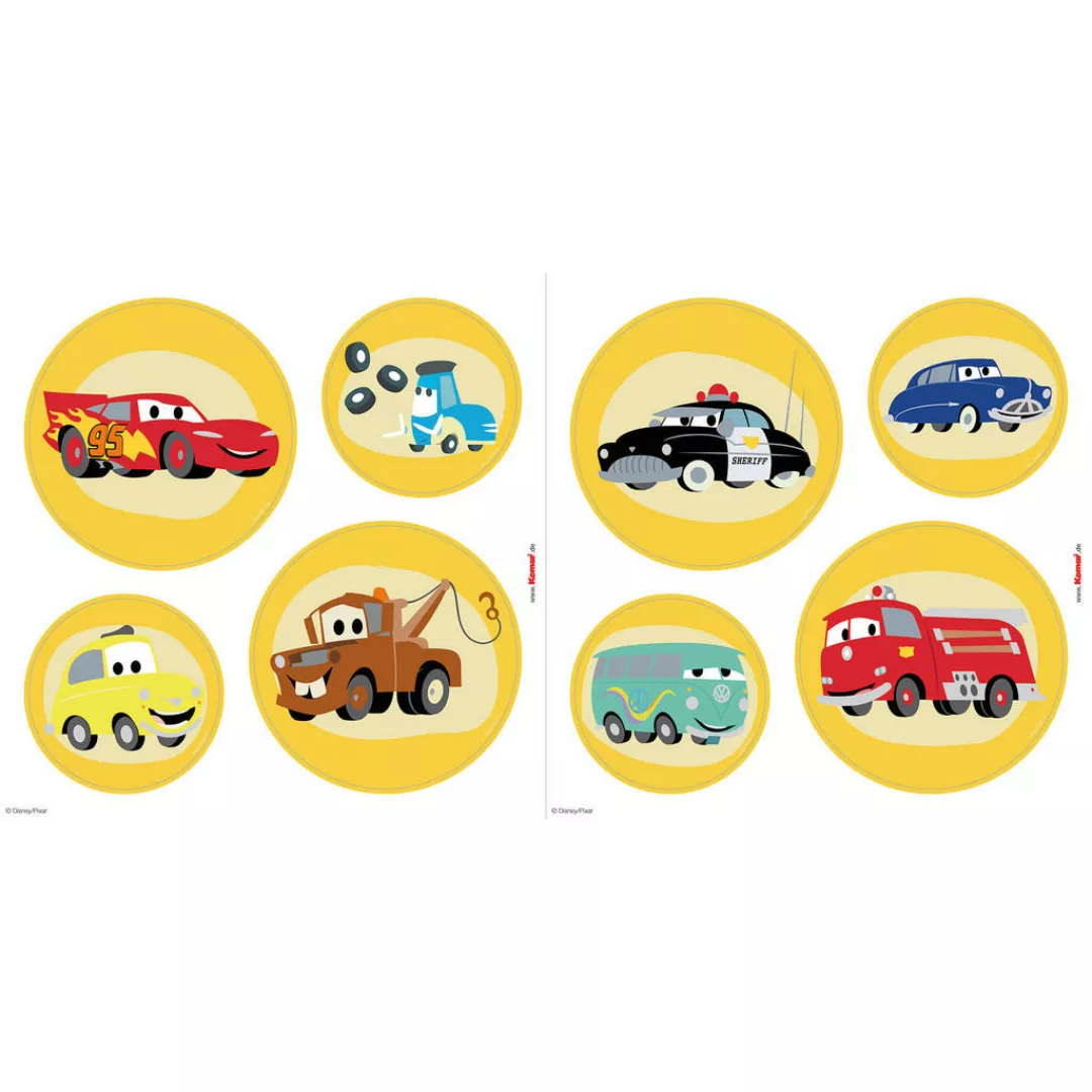 Komar Fenstersticker Cars Ka Chow  Cars Ka Chow B/L: ca. 30x30 cm günstig online kaufen