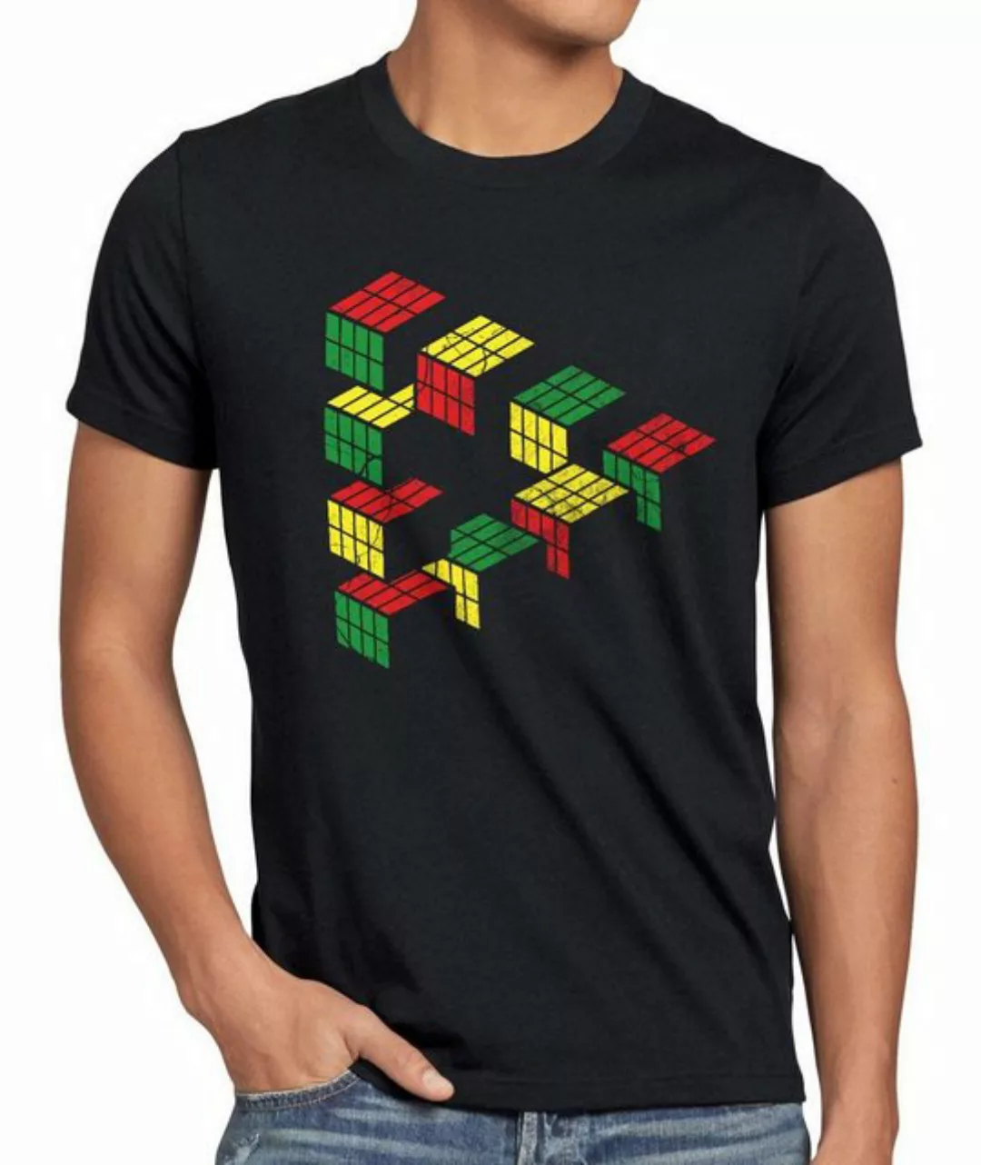 style3 T-Shirt Cube Big Bang Sheldon Escher Cooper Penrose Dreieck Würfel T günstig online kaufen