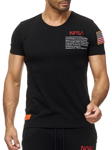 RedBridge T-Shirt mit Brustprint – Rundhals, Regular Fit, 100 % Baumwolle günstig online kaufen