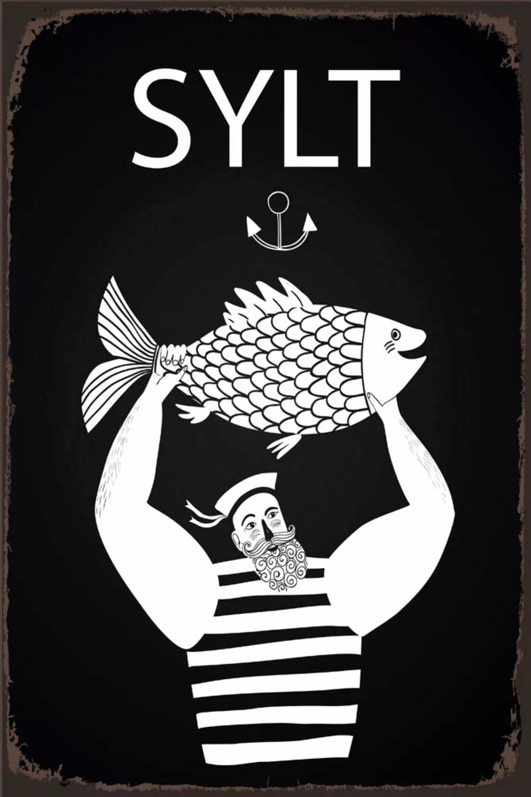 queence Metallbild "Sylter Fisch", (1 St.), Stahlschilder günstig online kaufen