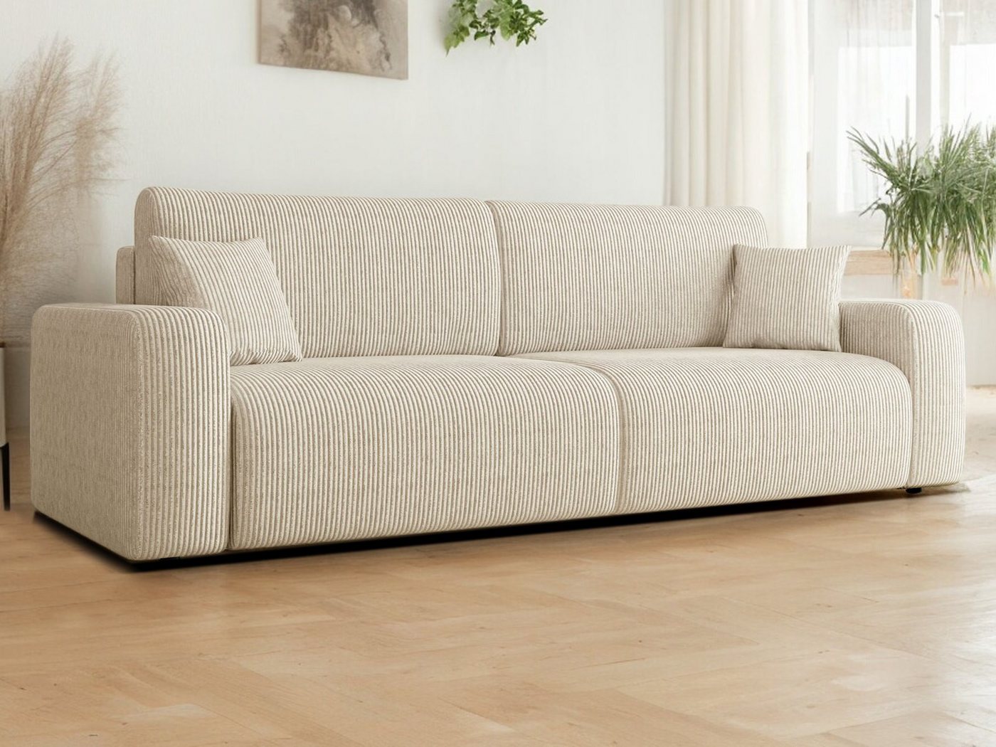 Compleo Schlafsofa Cordstoff LAGAS, beweglicher Kissen, mit Bettkasten, Mod günstig online kaufen