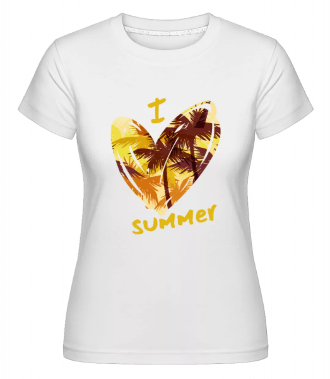 I Love Summer Heart · Shirtinator Frauen T-Shirt günstig online kaufen