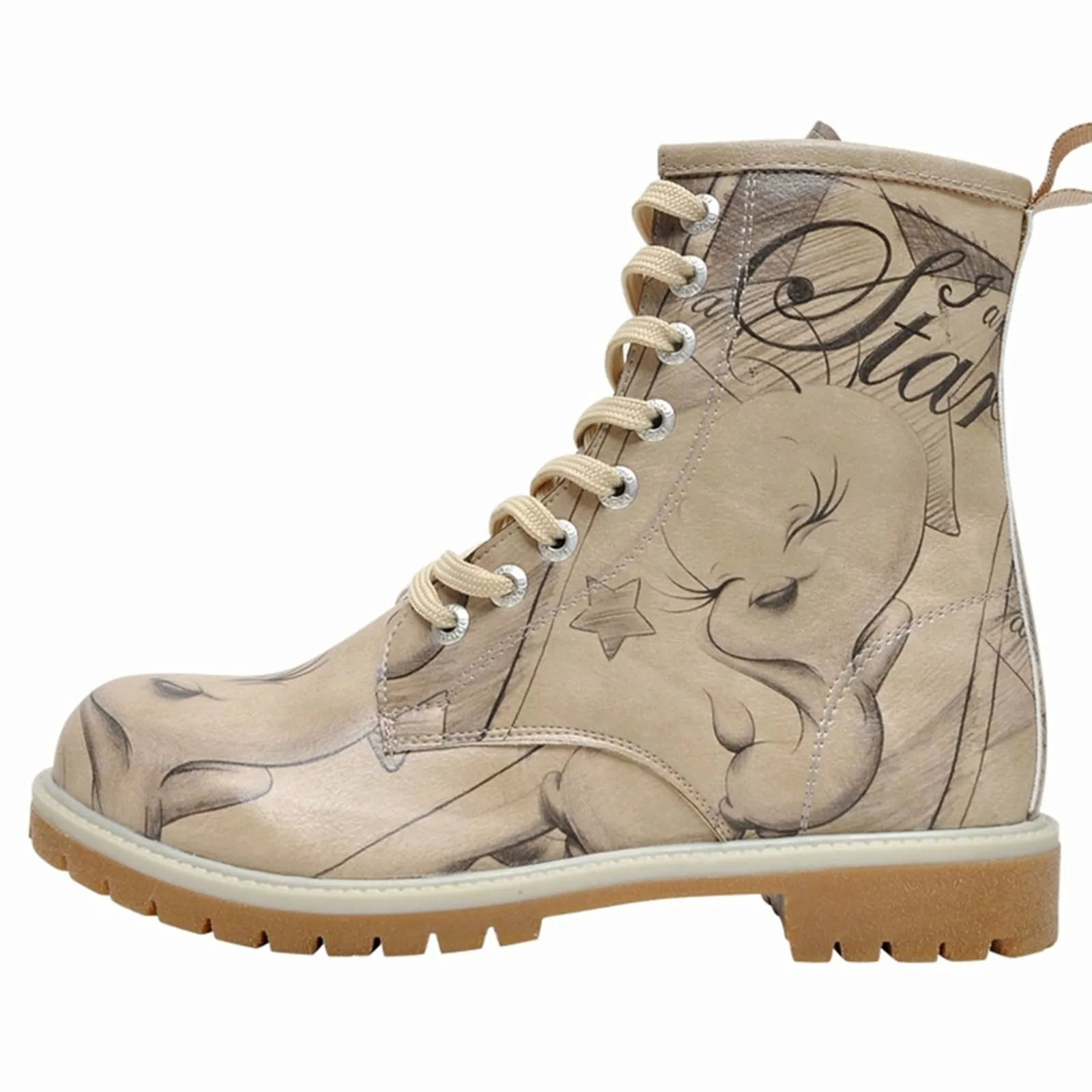 DOGO Schnürboots "Damen Boots Tweety Sketch Vegan Damen Boots / Female", Ve günstig online kaufen