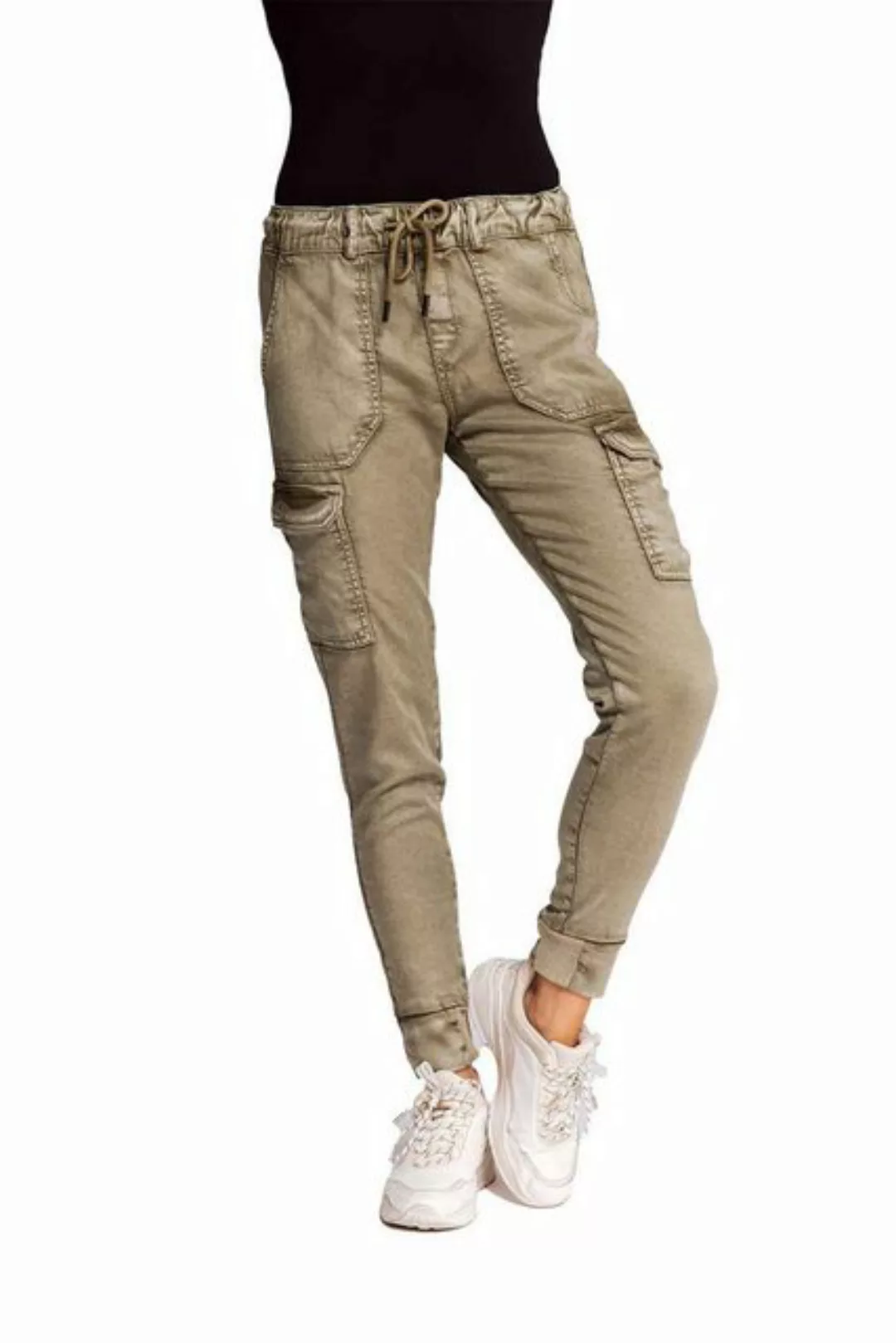 Zhrill Chinos DAISEY OLIVE Joggpant (0-tlg) angenehmer Tragekomfort günstig online kaufen