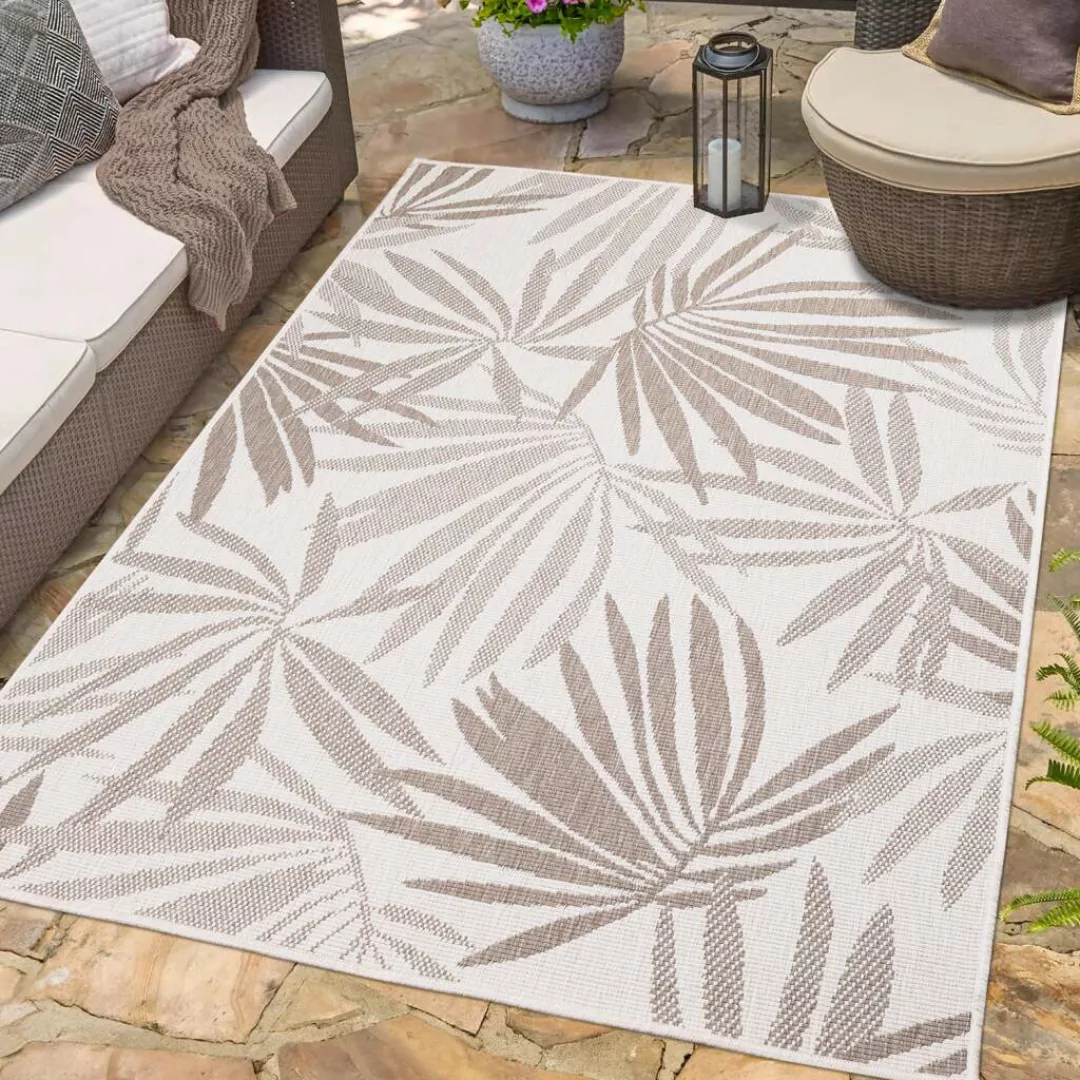 Carpet City Outdoorteppich »DUO RUG 5771«, rechteckig, Wendeteppich Wetterf günstig online kaufen