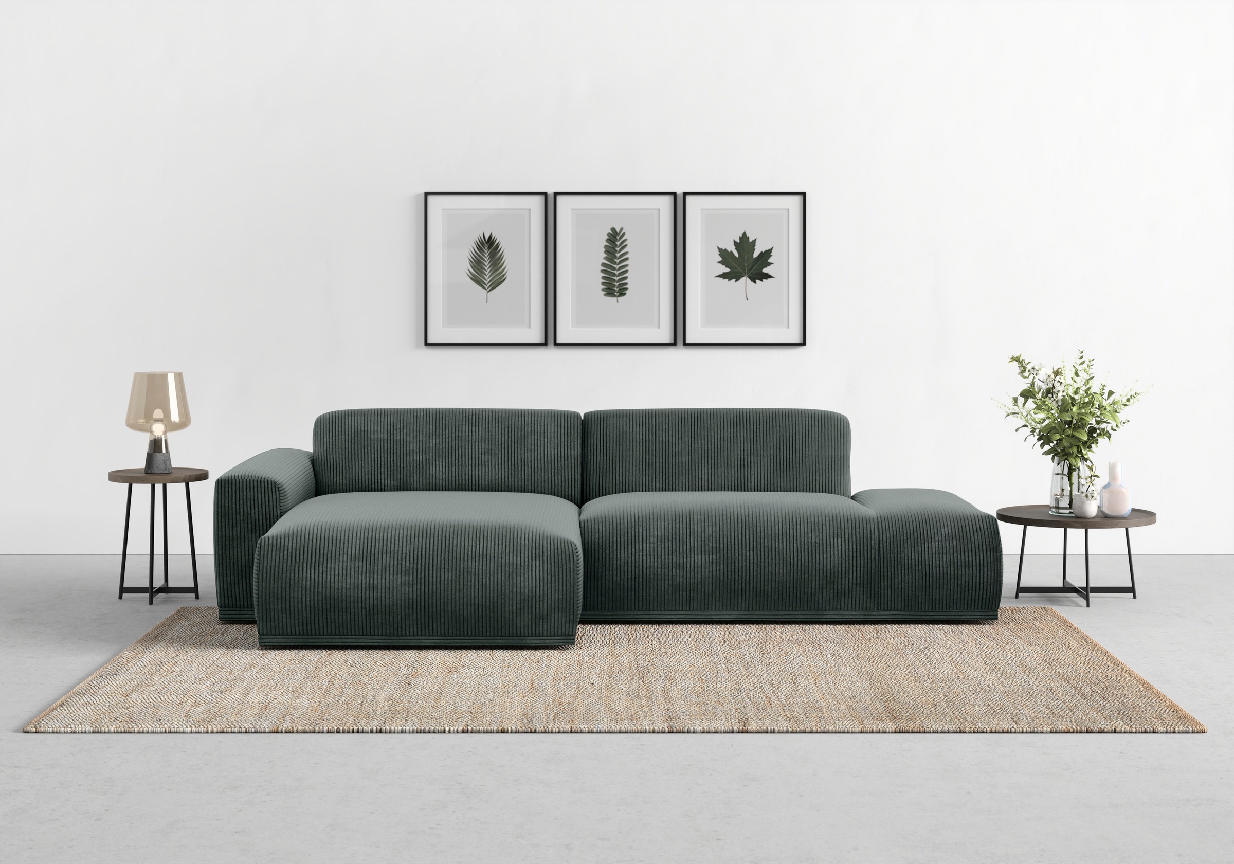 TRENDMANUFAKTUR Ecksofa "Braga, mit hochwertigem Kaltschaum, L-Form, in Cor günstig online kaufen