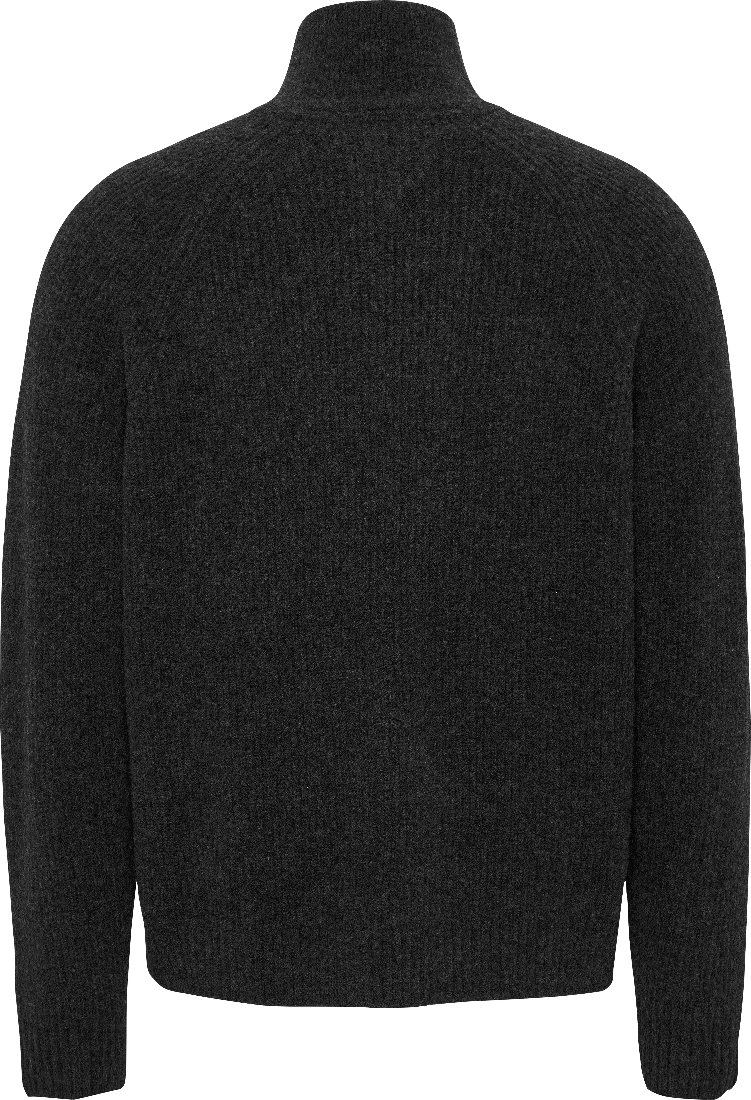 Tommy Jeans Strickpullover TJM REG 1/4 ZIP RAGLAN BADGE Reißverschluss bis günstig online kaufen