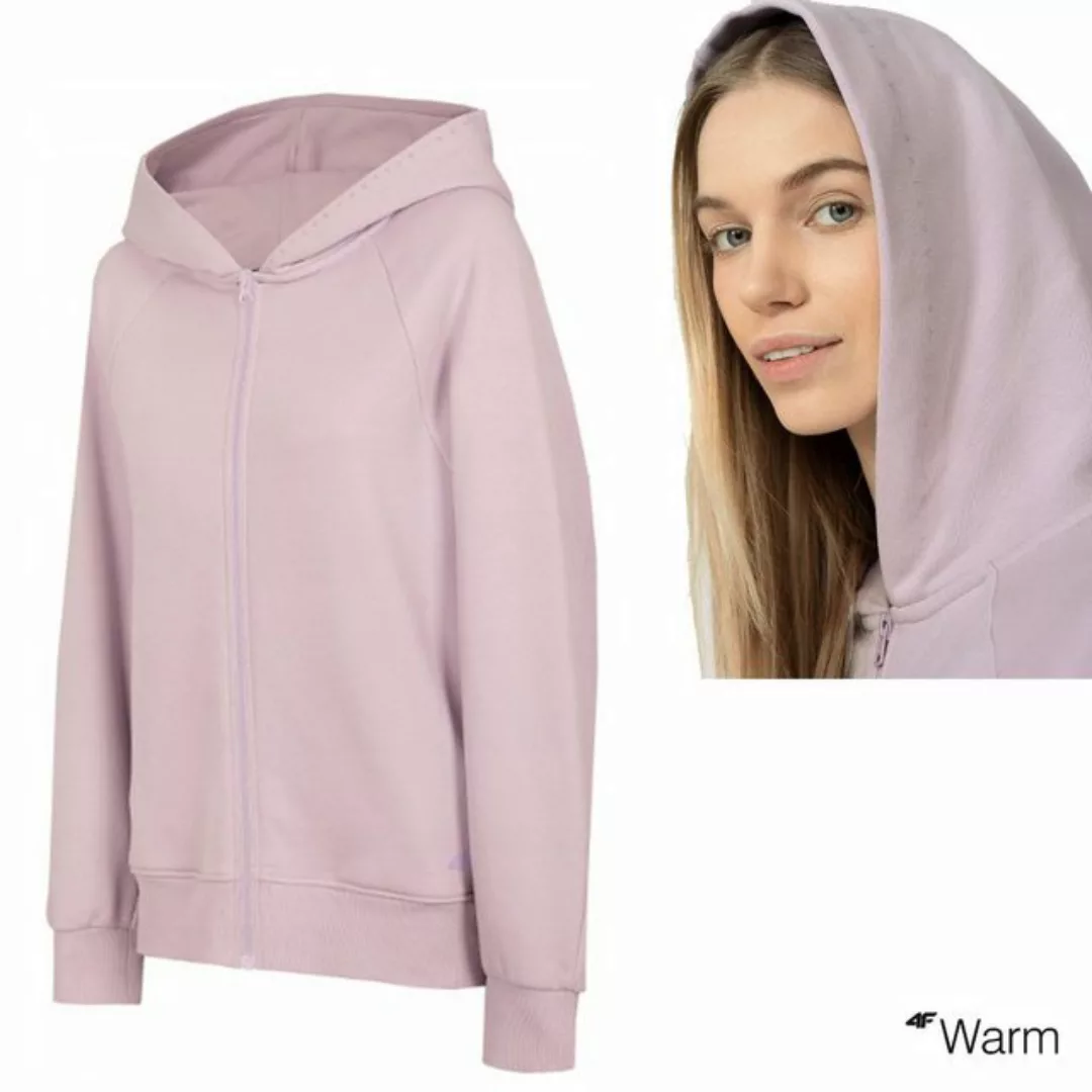 4F Trekkingjacke 4F WARM - Damen Sweat Jacke Zipp-Jacke, rose günstig online kaufen