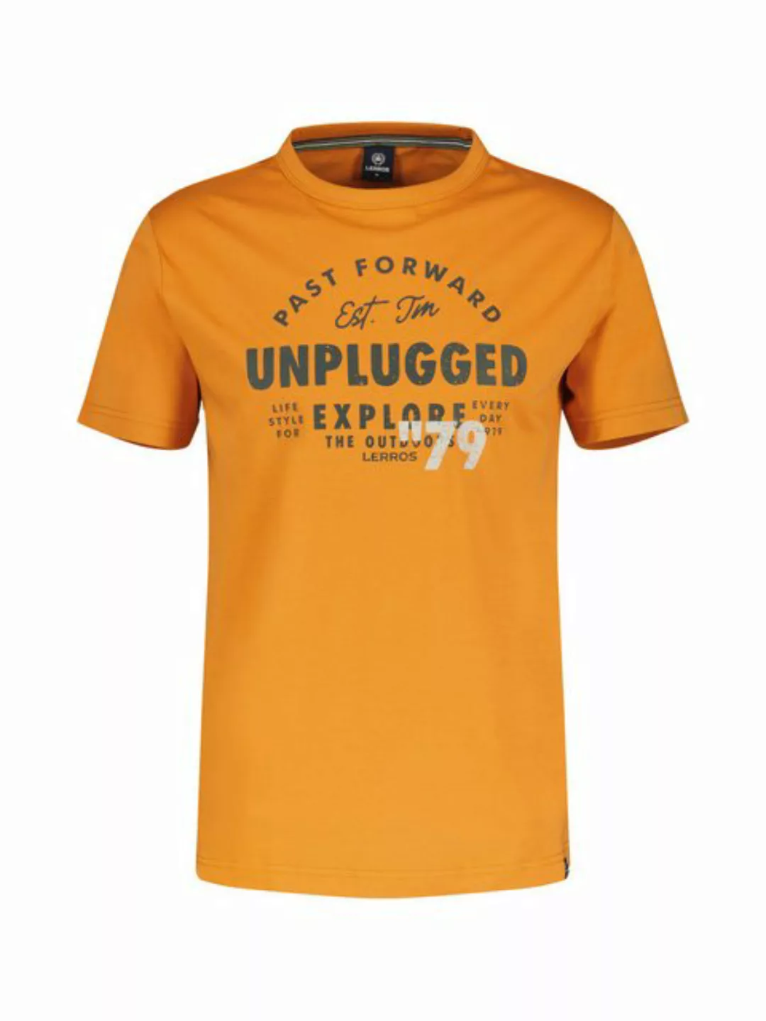 LERROS T-Shirt LERROS Unifarbenes T-Shirt mit Print günstig online kaufen