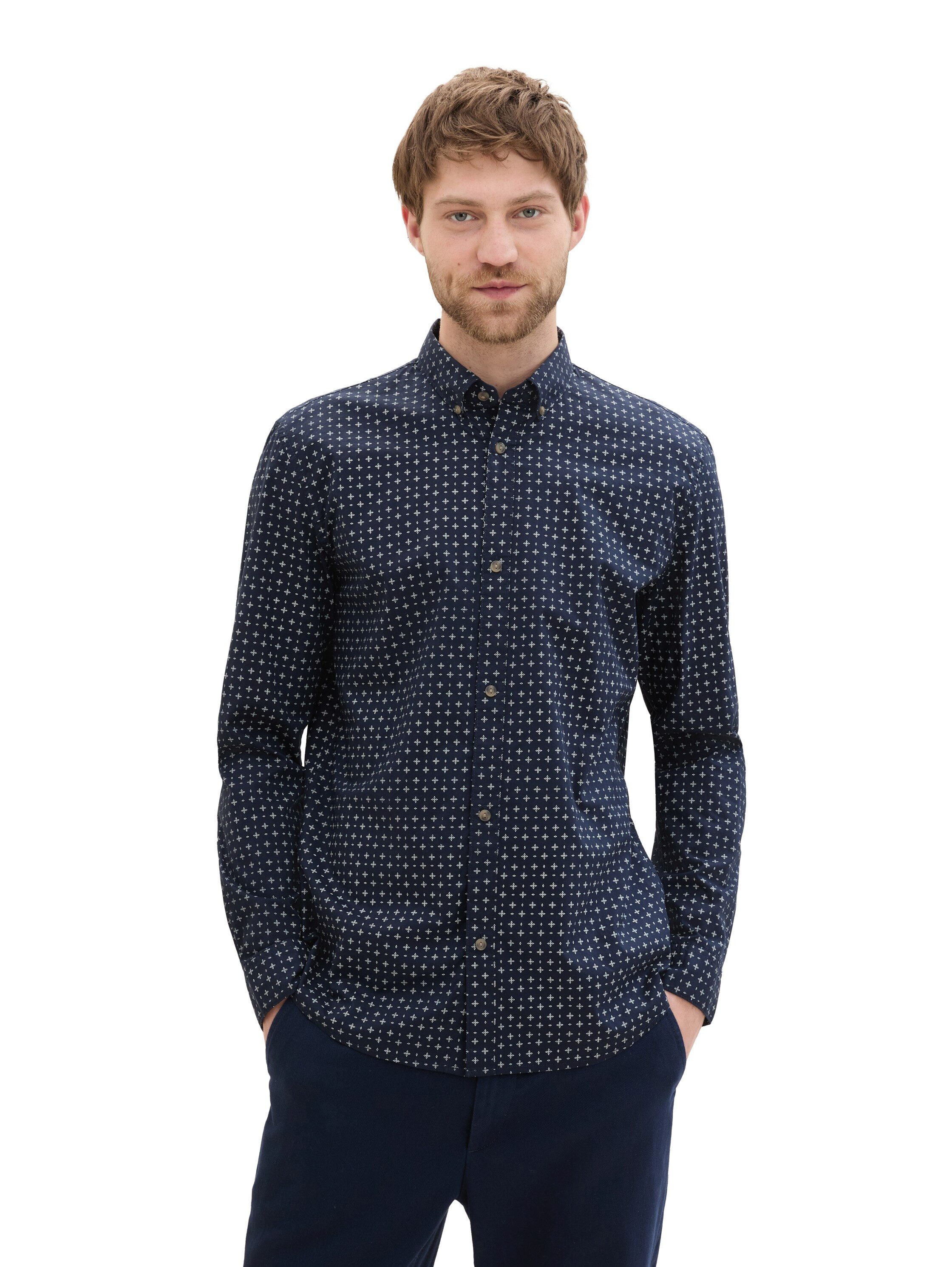 TOM TAILOR Denim Langarmhemd POPLIN mit günstig online kaufen