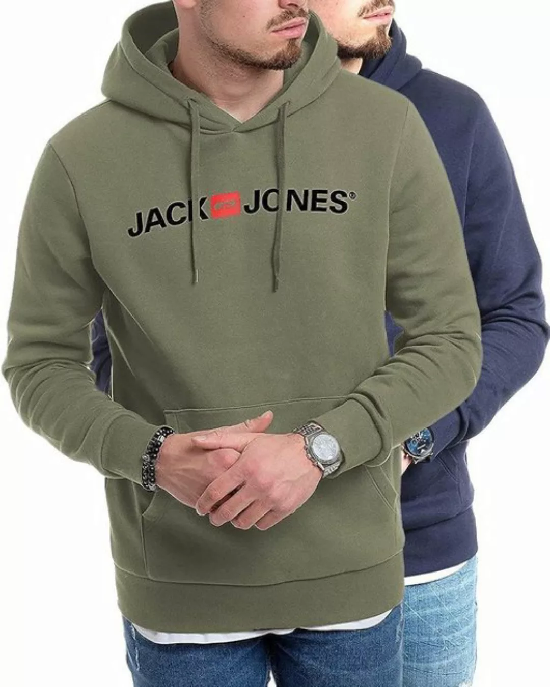 Jack & Jones Kapuzensweatshirt (Spar Set, 2er Pack) Doppelpack Hoodie mit P günstig online kaufen