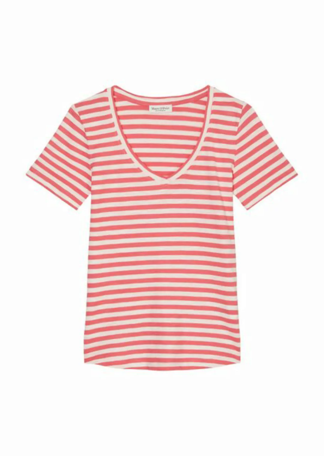 Marc O'Polo T-Shirt T-shirt, short sleeve, v-neck, stri günstig online kaufen