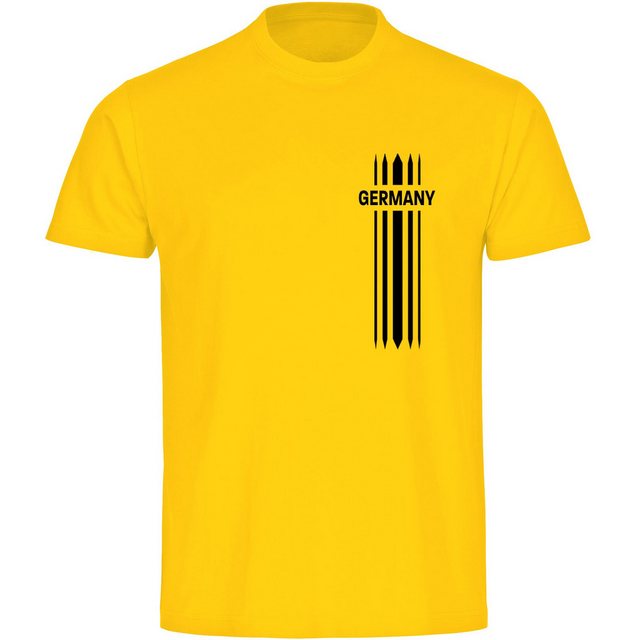 multifanshop T-Shirt Herren Germany - Streifen - Männer günstig online kaufen