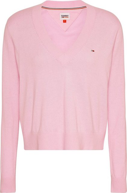 Tommy Jeans V-Ausschnitt-Pullover TJW ESSENTIAL VNECK SWEATER mit Tommy Jea günstig online kaufen