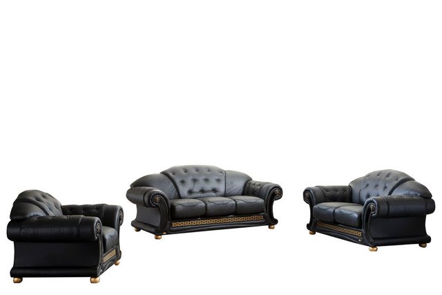 Salottini Polstergarnitur Chesterfield Oriental Sofagarnitur 3/2/1 Leder SO günstig online kaufen