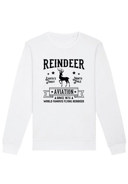 F4NT4STIC Sweatshirt Weihnachten Reindeer Aviation Retro Sign Premium Quali günstig online kaufen