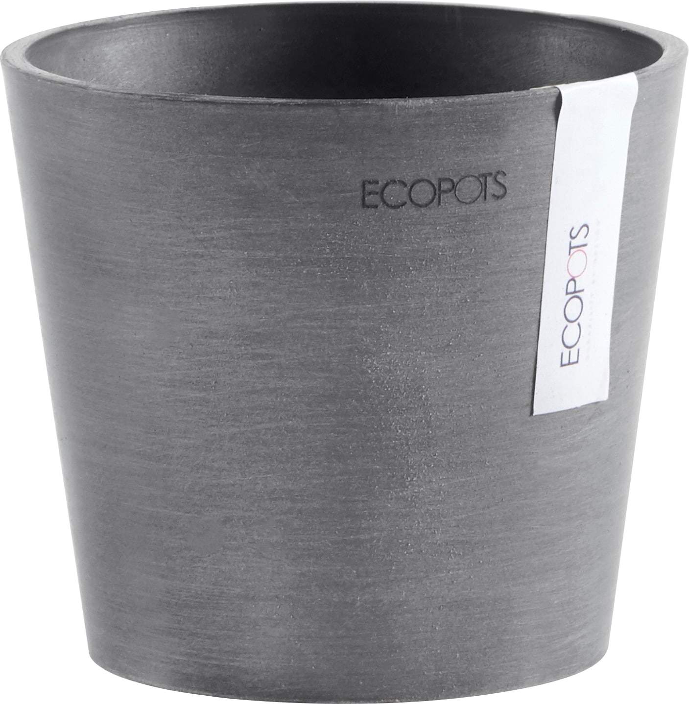 ECOPOTS Blumentopf "AMSTERDAM Mini Grey", BxTxH: 13x13x11,4 cm günstig online kaufen