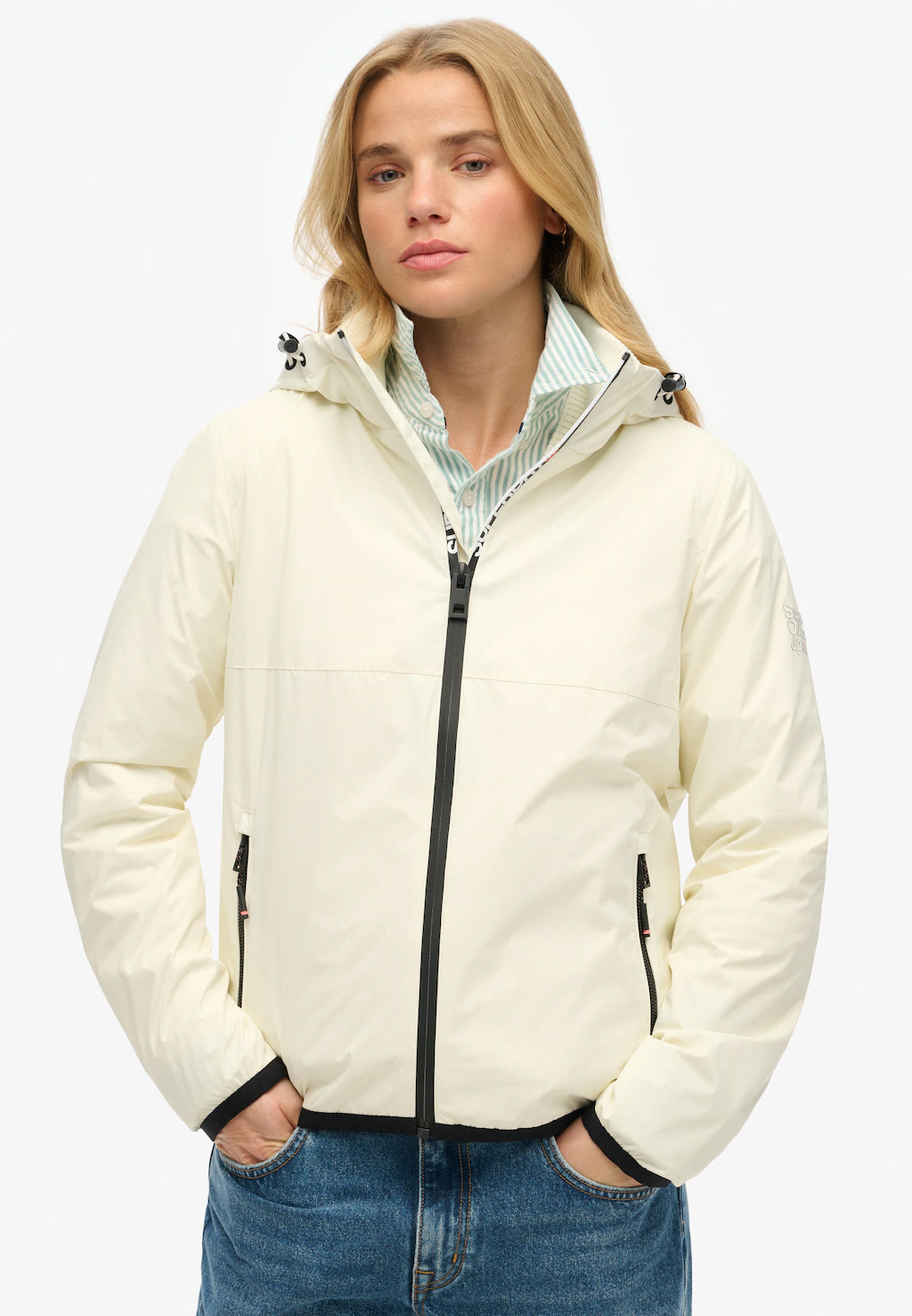 Superdry Outdoorjacke "HOODED LOGO WINDBREAKER JACKET", mit Kapuze günstig online kaufen