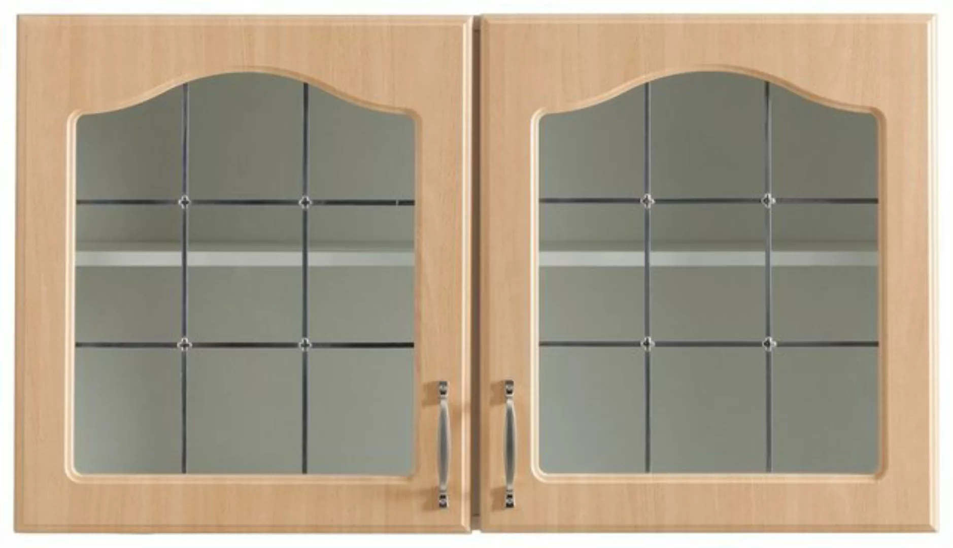 wiho Küchen Glashängeschrank "Linz", 100 cm breit, mit 2 Glastüren günstig online kaufen