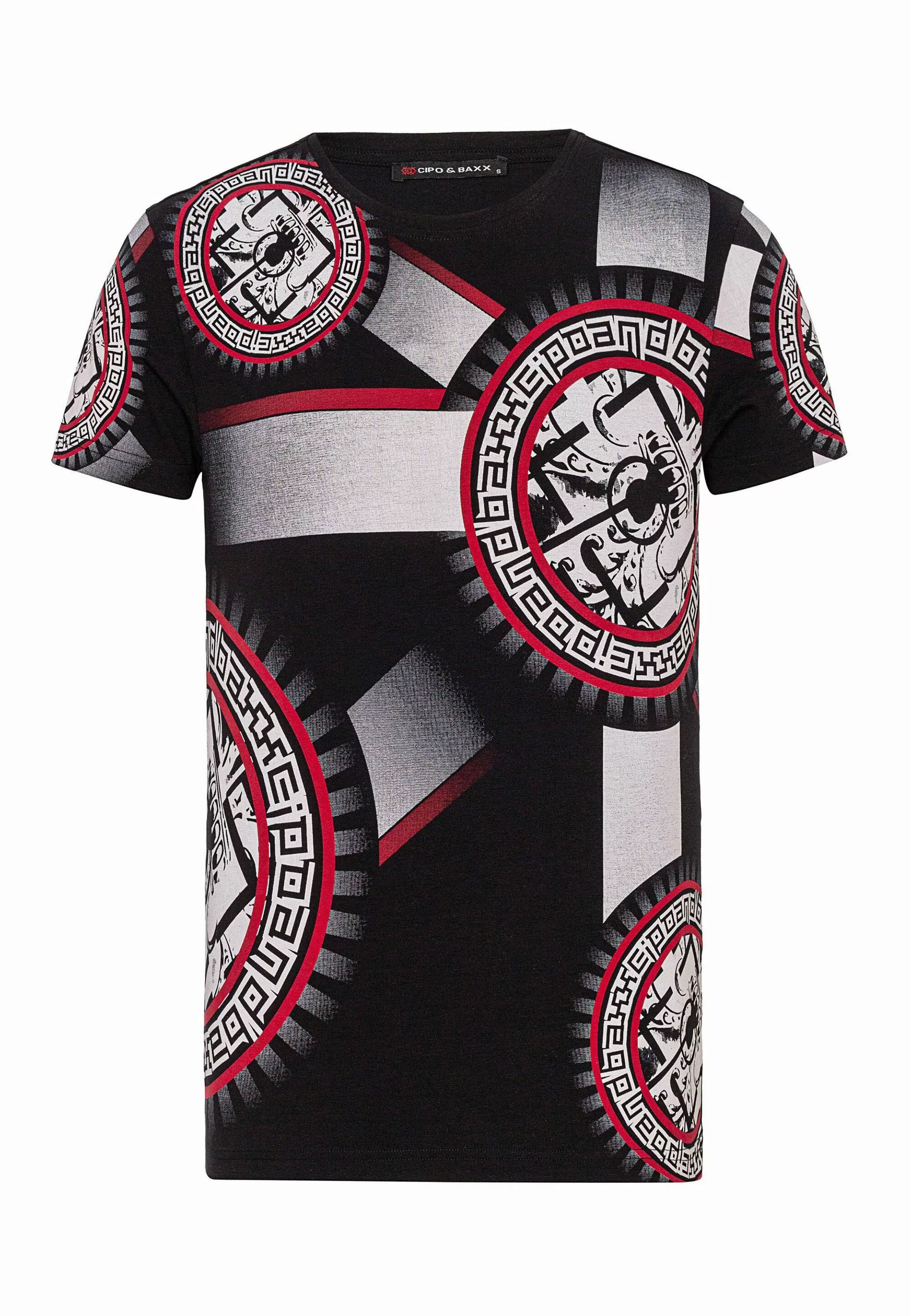 Cipo & Baxx T-Shirt T-Shirt Frontprint günstig online kaufen