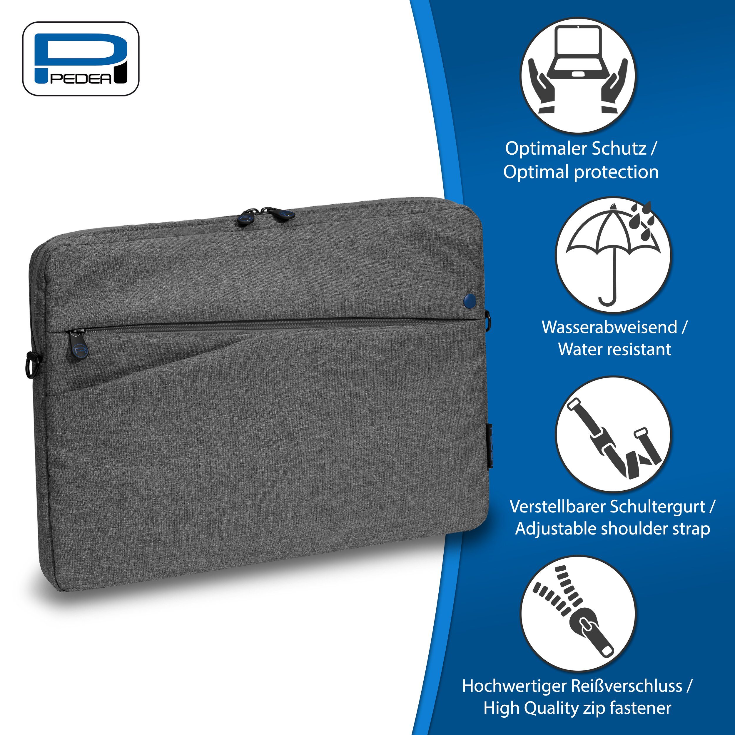PEDEA Laptoptasche FASHION, Umhängetasche mit dicken günstig online kaufen