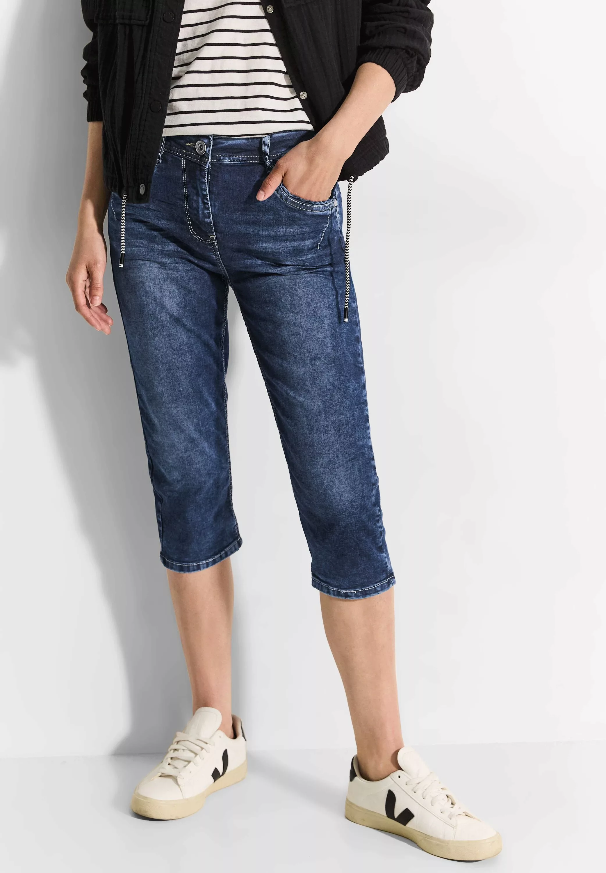 Cecil Jeansshorts, High Waist günstig online kaufen