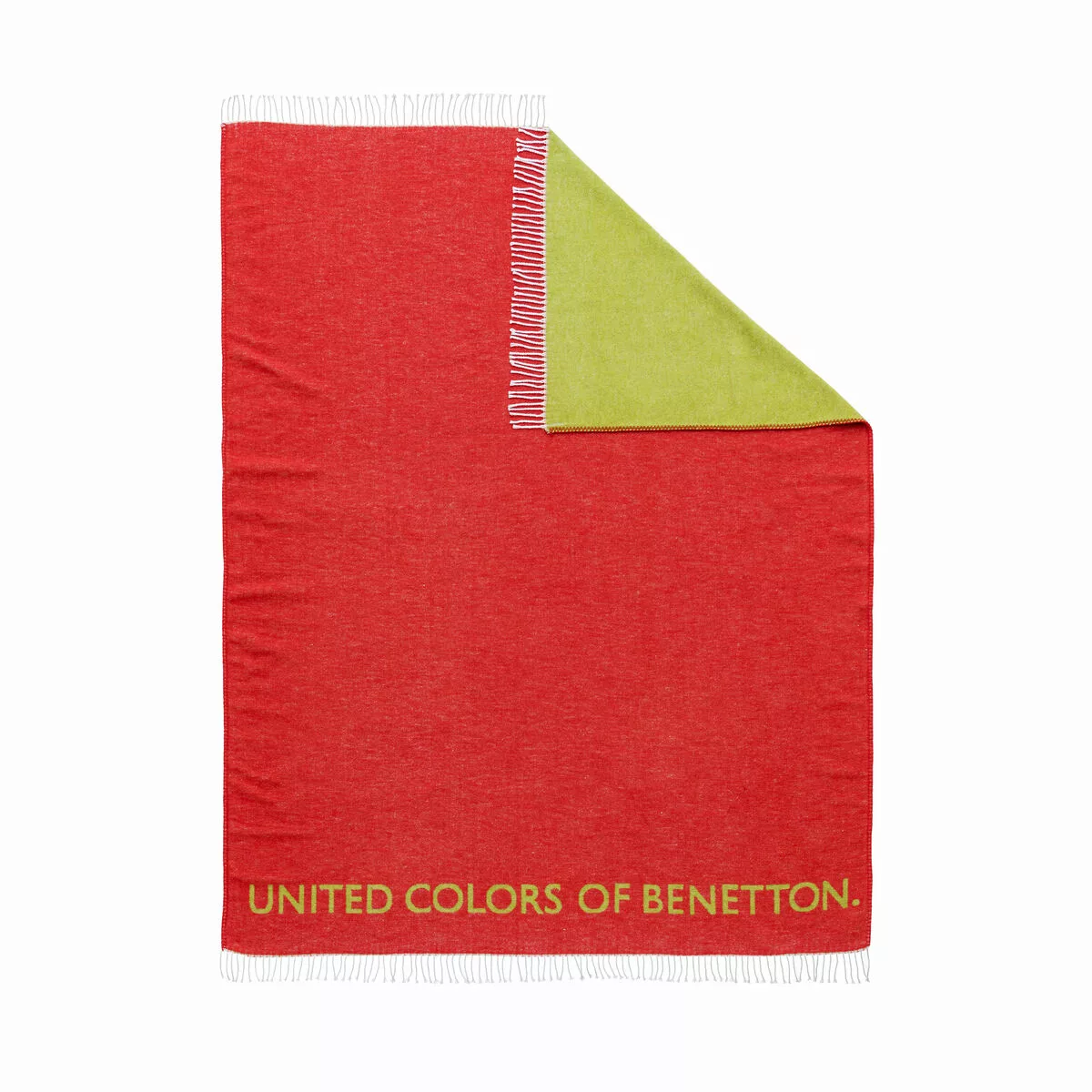 Decke Benetton Rainbow Be Rot Grün günstig online kaufen