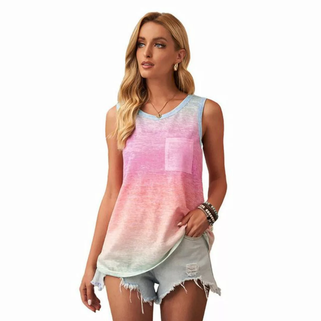 YRIIOMO Tanktop Damen Basic Unterhemd für den Sommer, Rundhals, Tasche, ärm günstig online kaufen