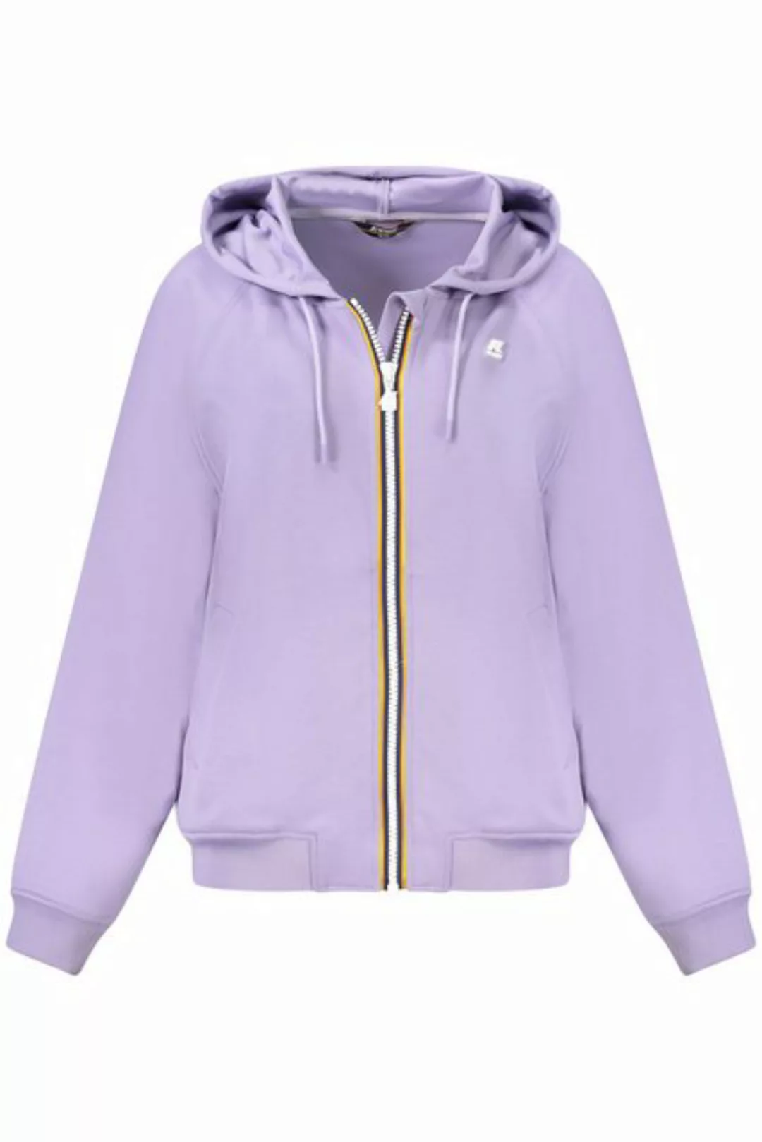 K-Way Sweatshirt Damen Kapuzenpullover Violett mit Reißverschluss günstig online kaufen