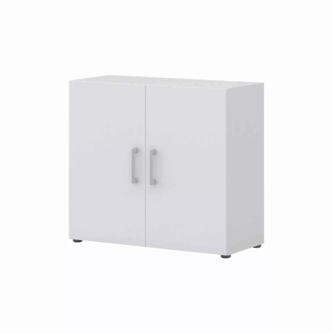 Mini Büroschrank in Weiß 80 cm breit günstig online kaufen