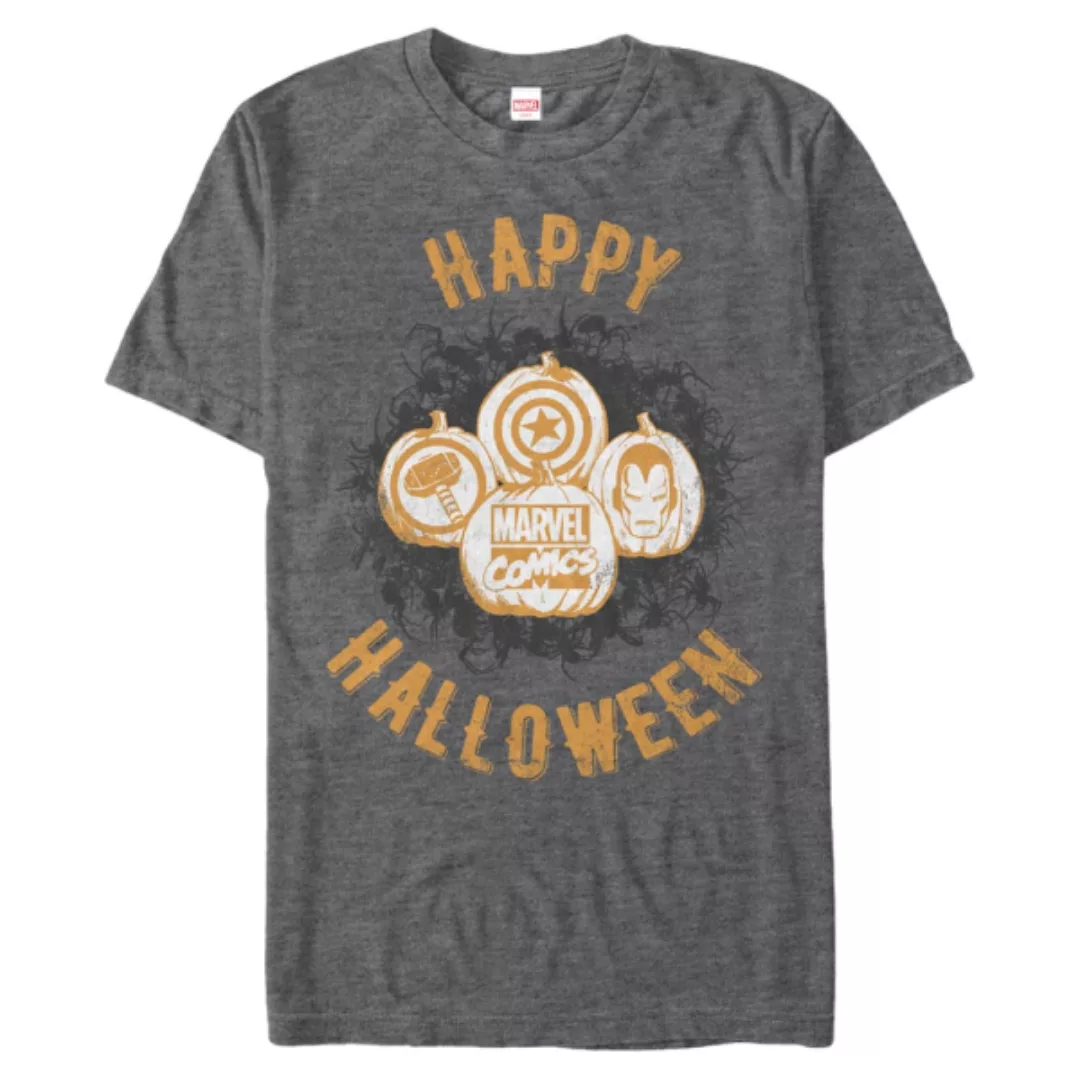 Marvel - Avengers - Gruppe Pumpkins - Halloween - Männer T-Shirt günstig online kaufen