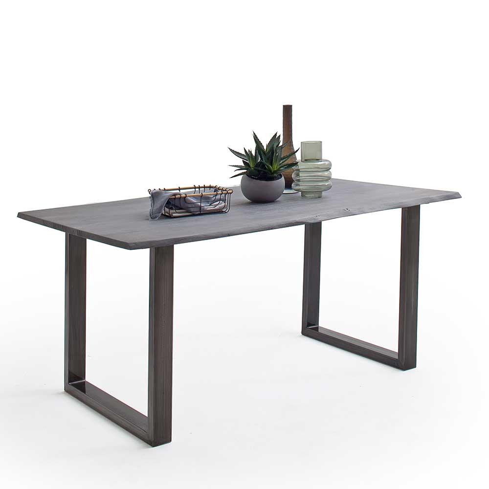 Holztisch Esstisch aus Akazie Massivholz mit natürlicher Baumkante günstig online kaufen
