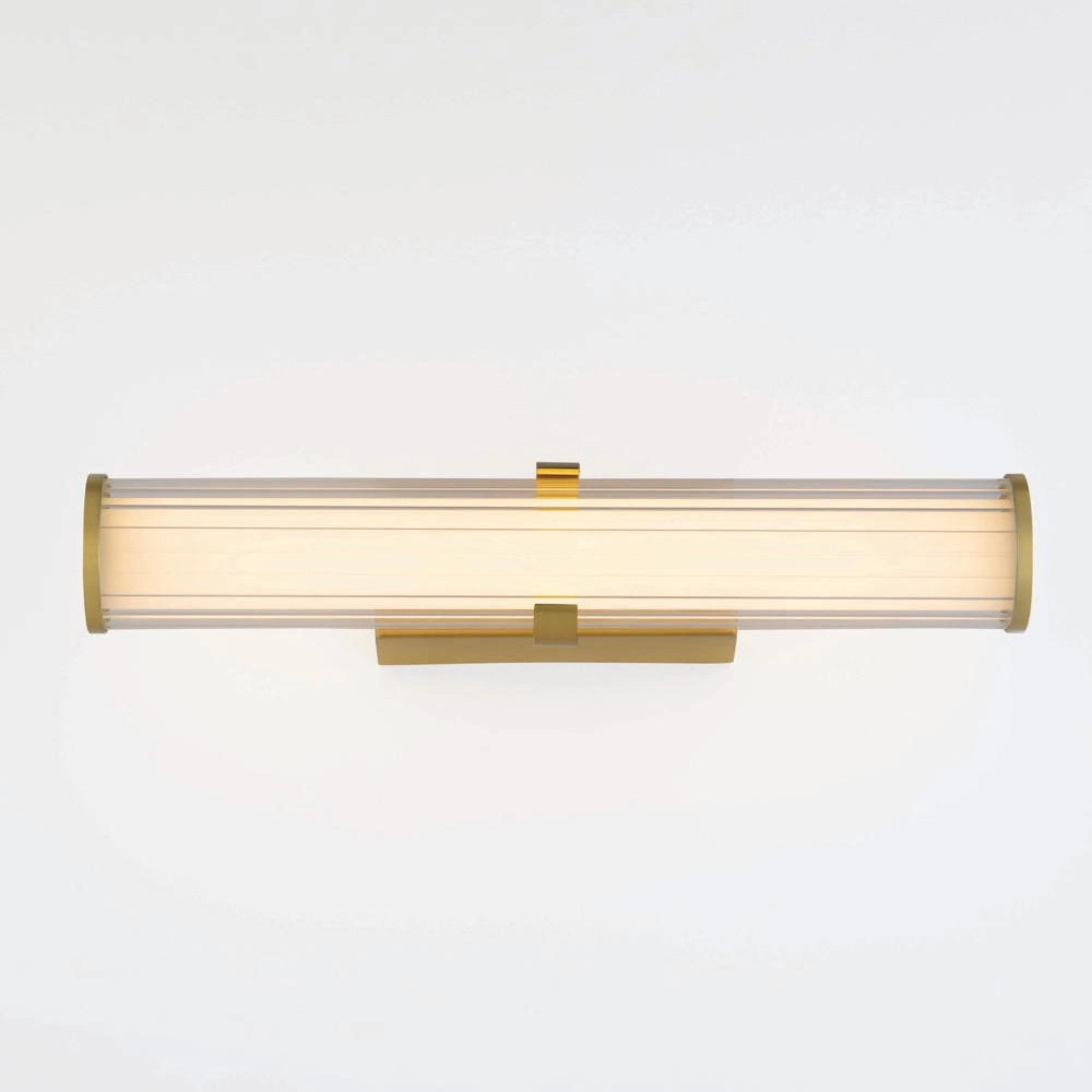 LED Wandleuchte Hedula in Transparent und Gold 13W 1164lm günstig online kaufen