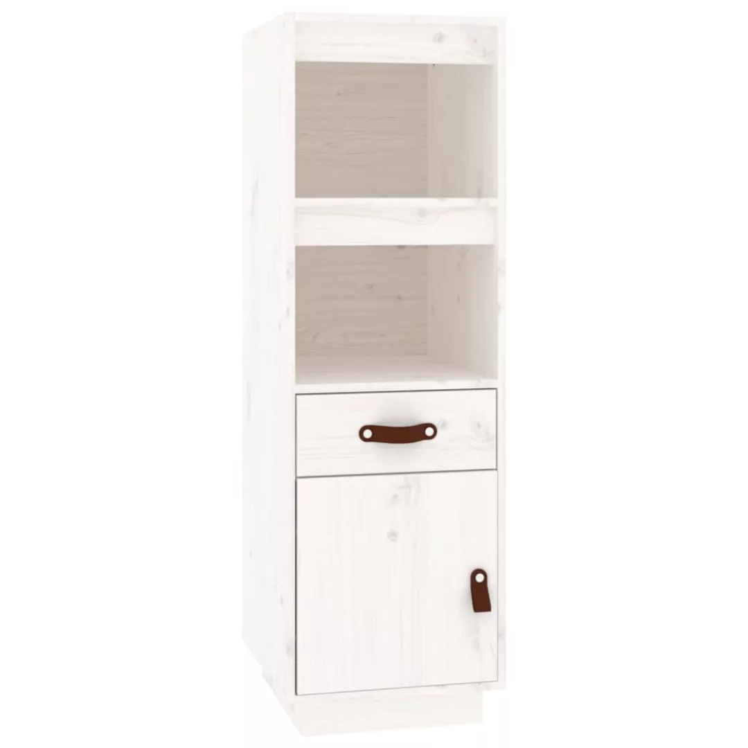 Vidaxl Highboard Weiß 34x40x108,5 Cm Massivholz Kiefer günstig online kaufen