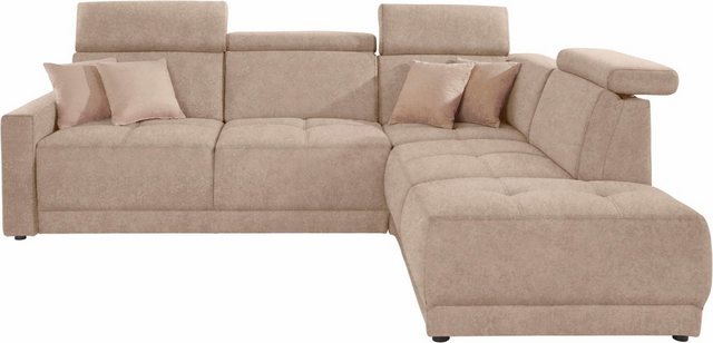 DOMO collection Ecksofa "Ava L-Form", mit Ottomane, Federkern wahlweise mit günstig online kaufen