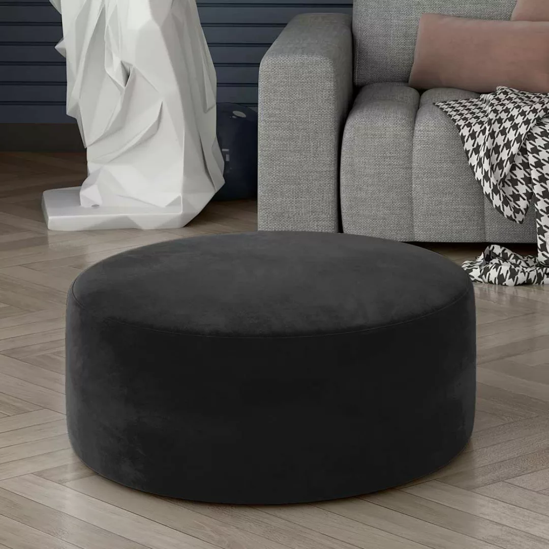 Sitzpouf Pouf mit Bezug in runder Form günstig online kaufen