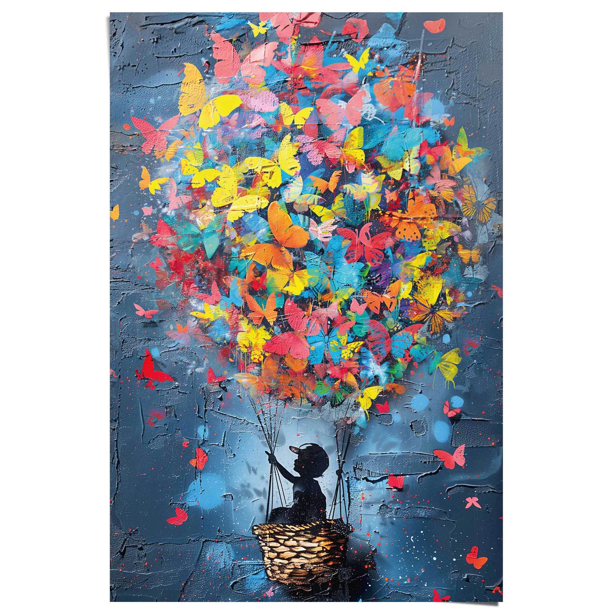 Reinders Poster "Balloon Kid", Wohnzimmer - Mehrfarbig - 150 gr. Papier - S günstig online kaufen