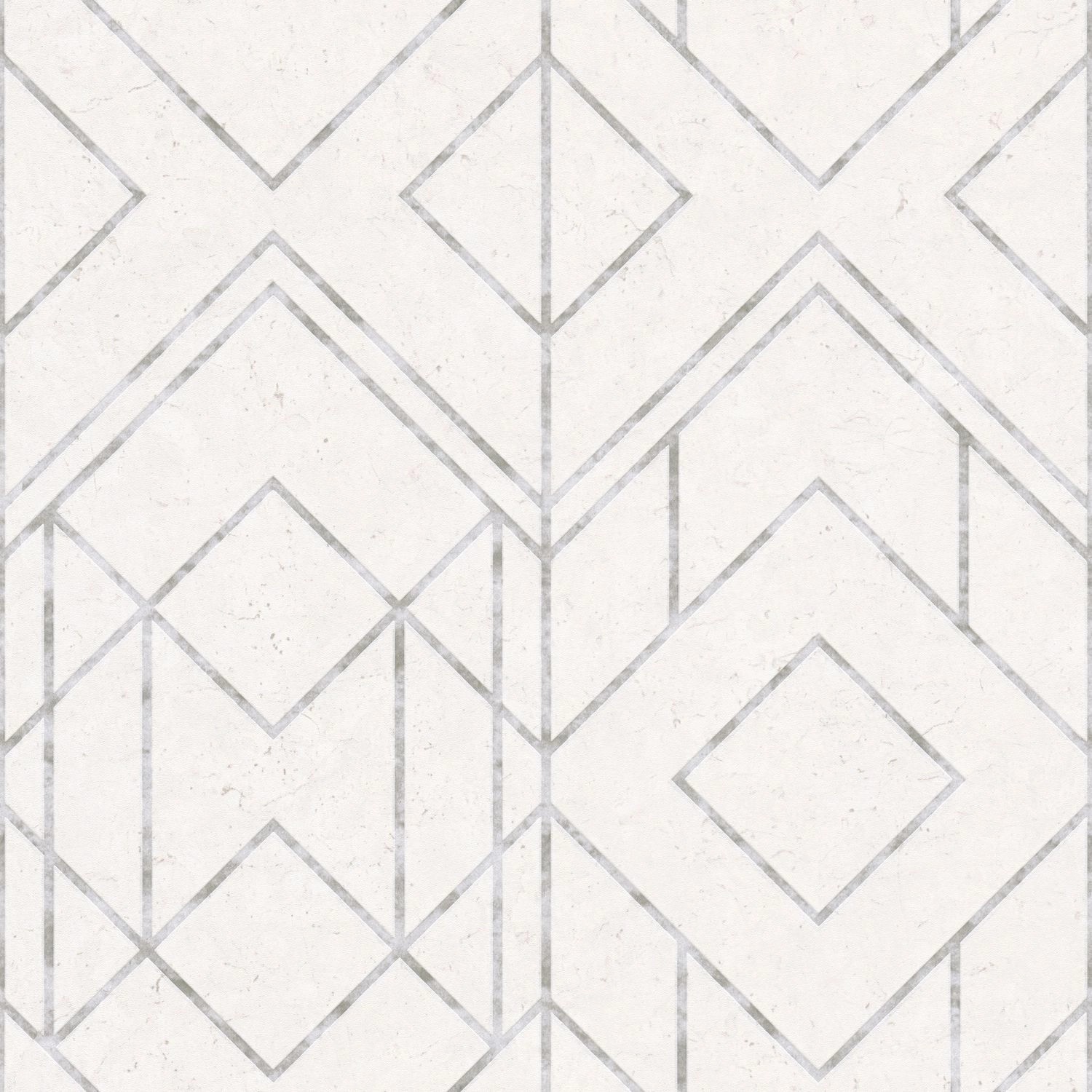 PROFHOME 378691-GU Grafik Tapete Geometrisch Matt Weiß Grau 0,53 m x 10,05 günstig online kaufen
