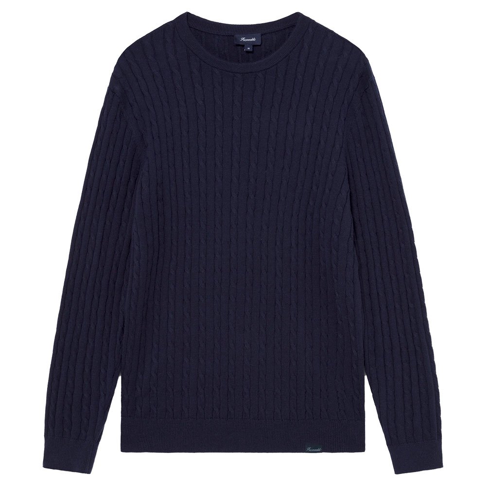 FaÇonnable Cable Cashmere 12gg Rundhalsausschnitt Sweater L Marine günstig online kaufen