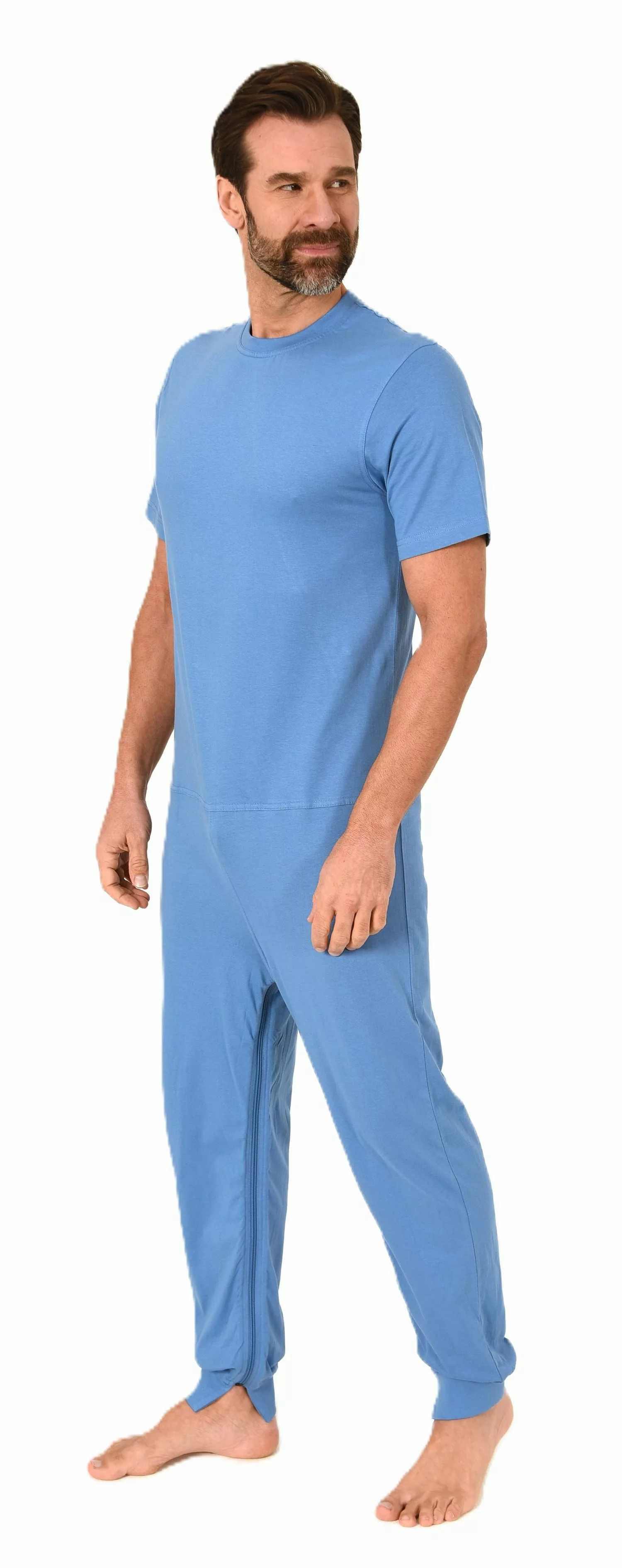 Normann Care Pyjama Herren kurzarm Pflegeoverall günstig online kaufen