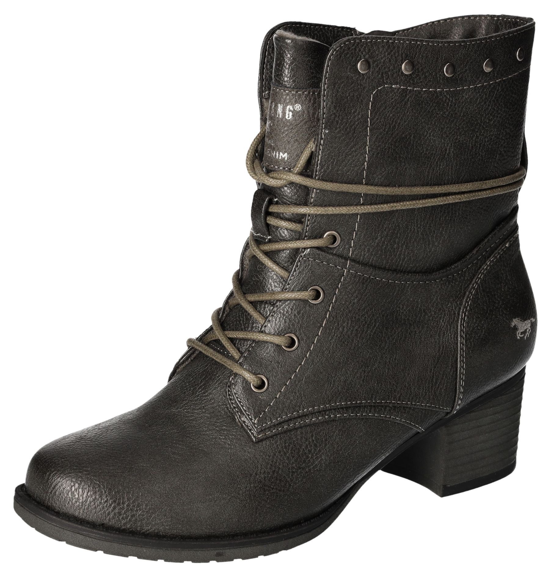 Mustang Shoes Stiefelette Bikerboots, Stiefelette mit günstig online kaufen