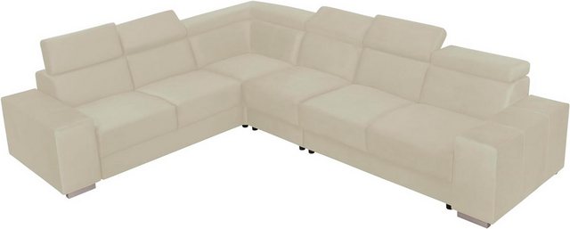 FORNIRO 24 Ecksofa Universal Ecksofa mit Schlaffunktion und Bettkasten, 330 günstig online kaufen