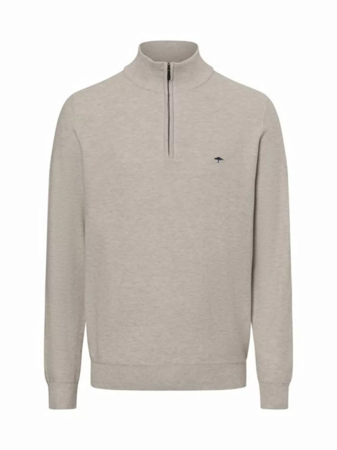 FYNCH-HATTON Strickpullover Herren Pullover mit Troyer-Kragen (1-tlg) günstig online kaufen